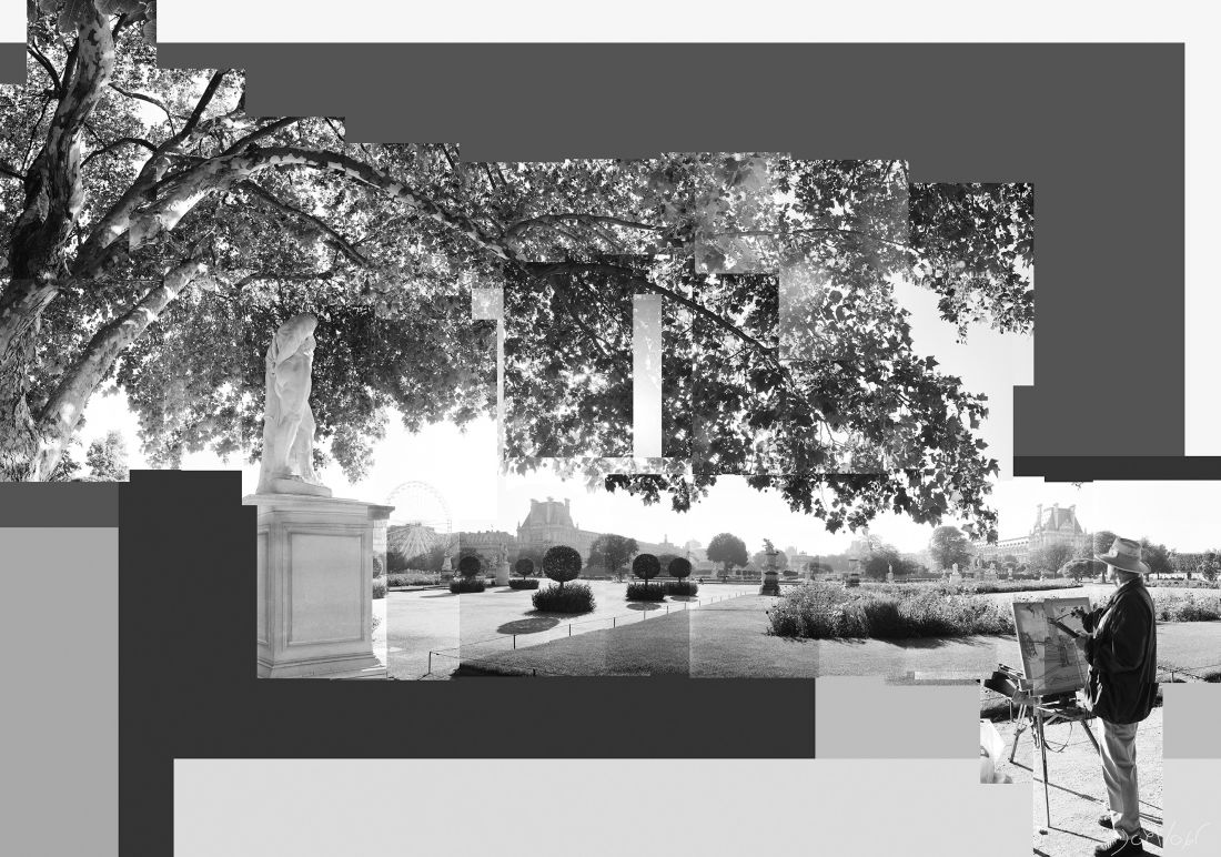 Le Peintre Est Son Motif Jardin des tuileries Paris